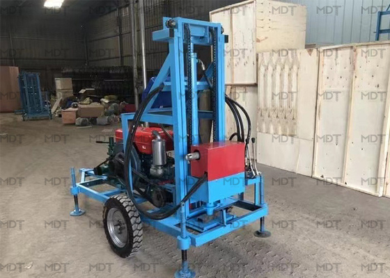 Taşınabilir su kuyusu sondaj kulesi makine kompresörü su kuyusu sondajı için hidrolik sondaj kuyusu sondaj makinesi fiyatı
