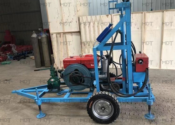 Taşınabilir su kuyusu sondaj kulesi makine kompresörü su kuyusu sondajı için hidrolik sondaj kuyusu sondaj makinesi fiyatı