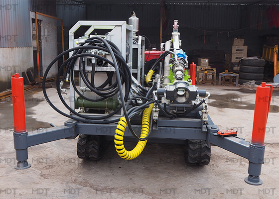 1200rpm 300m Derinlik Çekirdekli Sondaj Rig Elmas Sondaj Ekipmanları Taşınabilir