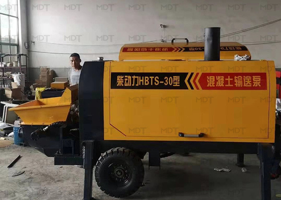 MDT-30 Küçük Püskürtme Makinesi Römork Üstü Beton Pompası