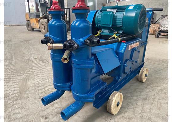6000l / H 5.5kw Elektrikli Çimento Enjeksiyon Pompaları Taşınabilir Mavi Renk