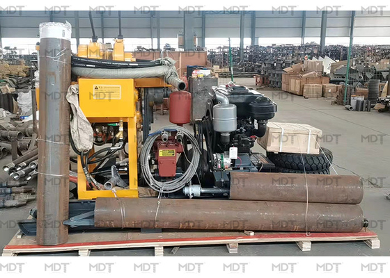 Su Kuyusu için Taşınabilir Dizel Jeolojik Çekirdek Mili Sondaj Rig 200m Derin