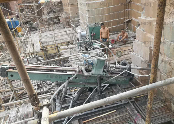100 Metre Taşınabilir Hidrolik Döner Kazık Rig Skid Monteli