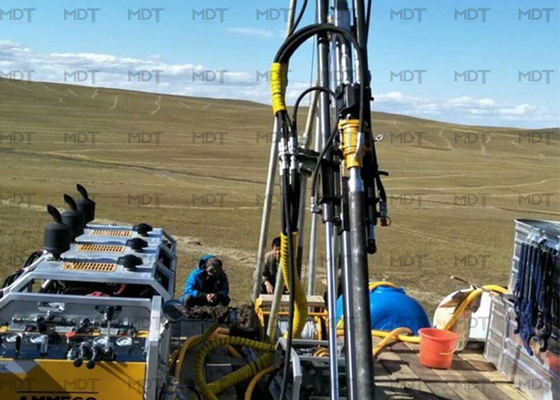55KN Toprak Testi Çekirdek Sondaj Rig Elmas Matkap Rigs Taşınabilir