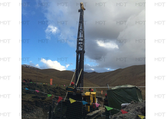 1250m Derinlik 1800rpm Çekirdek Sondaj Rig Taşınabilir Su Kuyusu Sondajı Rig