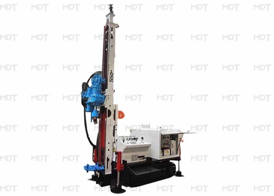 50 Metre 55KN Ankrajlı Sondaj Rig Döner Sondaj Makinesi Mavi