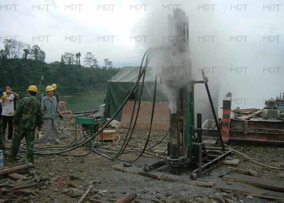 Hidrolik Geoteknik Ankraj Cıvata Delme Makinesi 80m Derinlik
