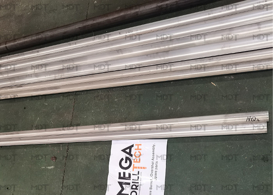 NQ3 Paslanmaz Çelik Sondaj Çekirdek Namlu Üçlü Tüp 1.5m Uzunluk