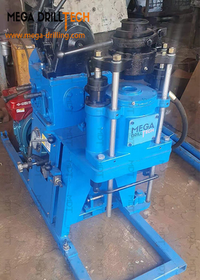 Su Kuyusu Sondajı Elmas Çekirdekli Matkap Rig Küçük Taşınabilir mavi