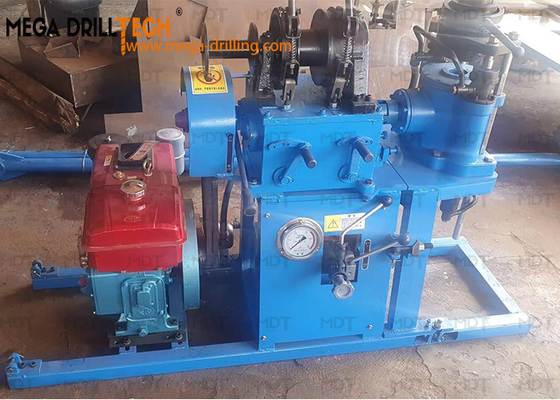 Su Kuyusu Sondajı Elmas Çekirdekli Matkap Rig Küçük Taşınabilir mavi