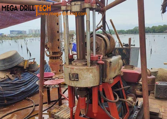 300mm Delik Çapı Toprak Araştırması Sondaj Rig Toprak Testi Ağır Hizmet
